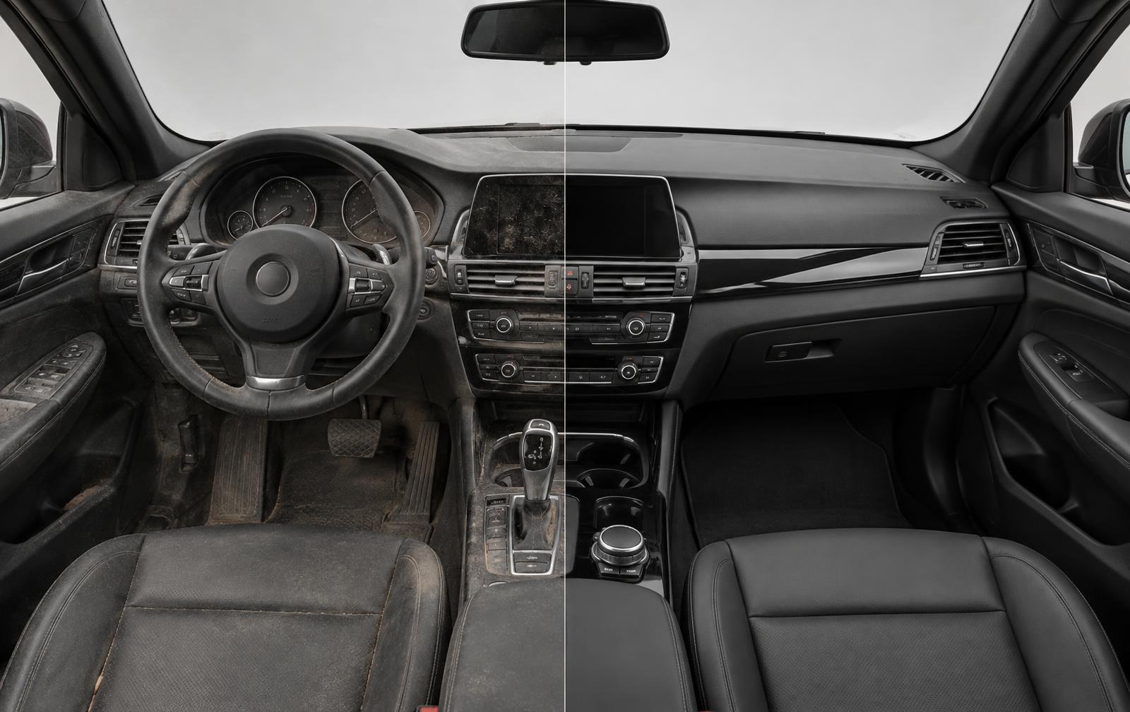 Illustrative vehicle interior before detailing